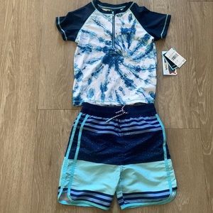 Boys swim shorts and shirt